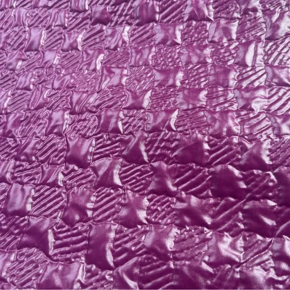 60s Neiman Marcus Vintage Quilted Purple Coat - Picture 11 of 11